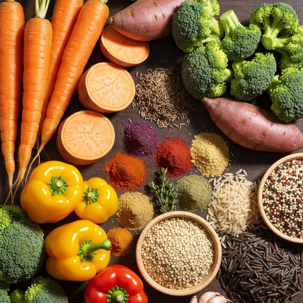 Verschiedene Lebensmittel